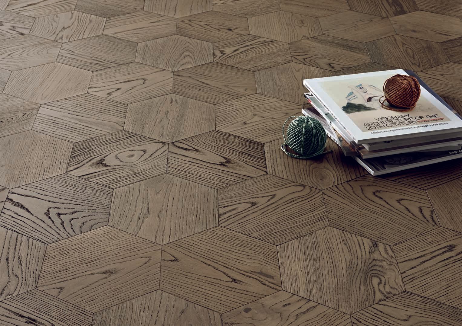 Parquet Woodco rovere creta esagono