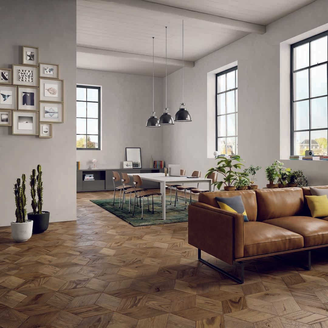 Parquet Woodco rovere terra d'ombra esagono