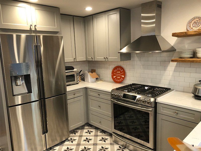 Metallic Stove — Philadelphia, PA — Family & Friends Builders LLC