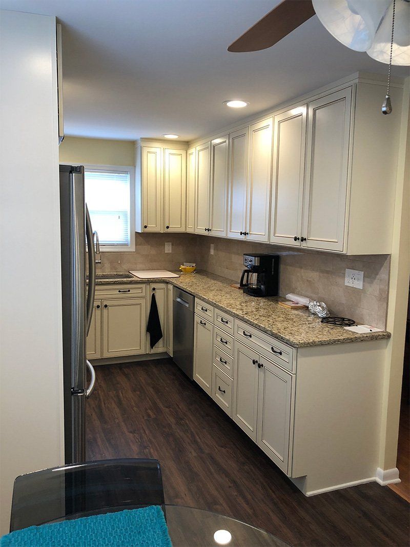 White Kitchen Cabinet and Drawer — Philadelphia, PA — Family & Friends Builders LLC