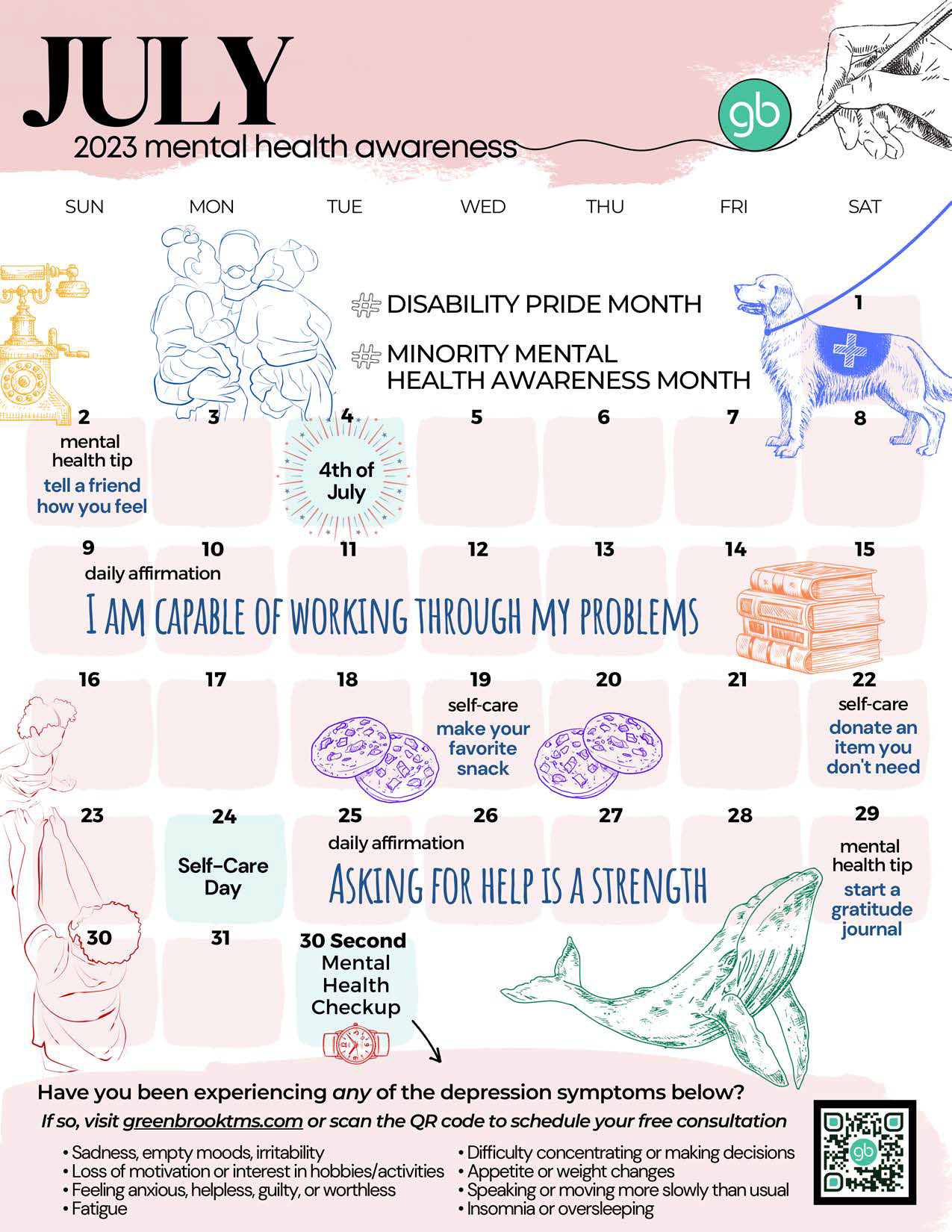 2023 Mental Health Awareness Calendar