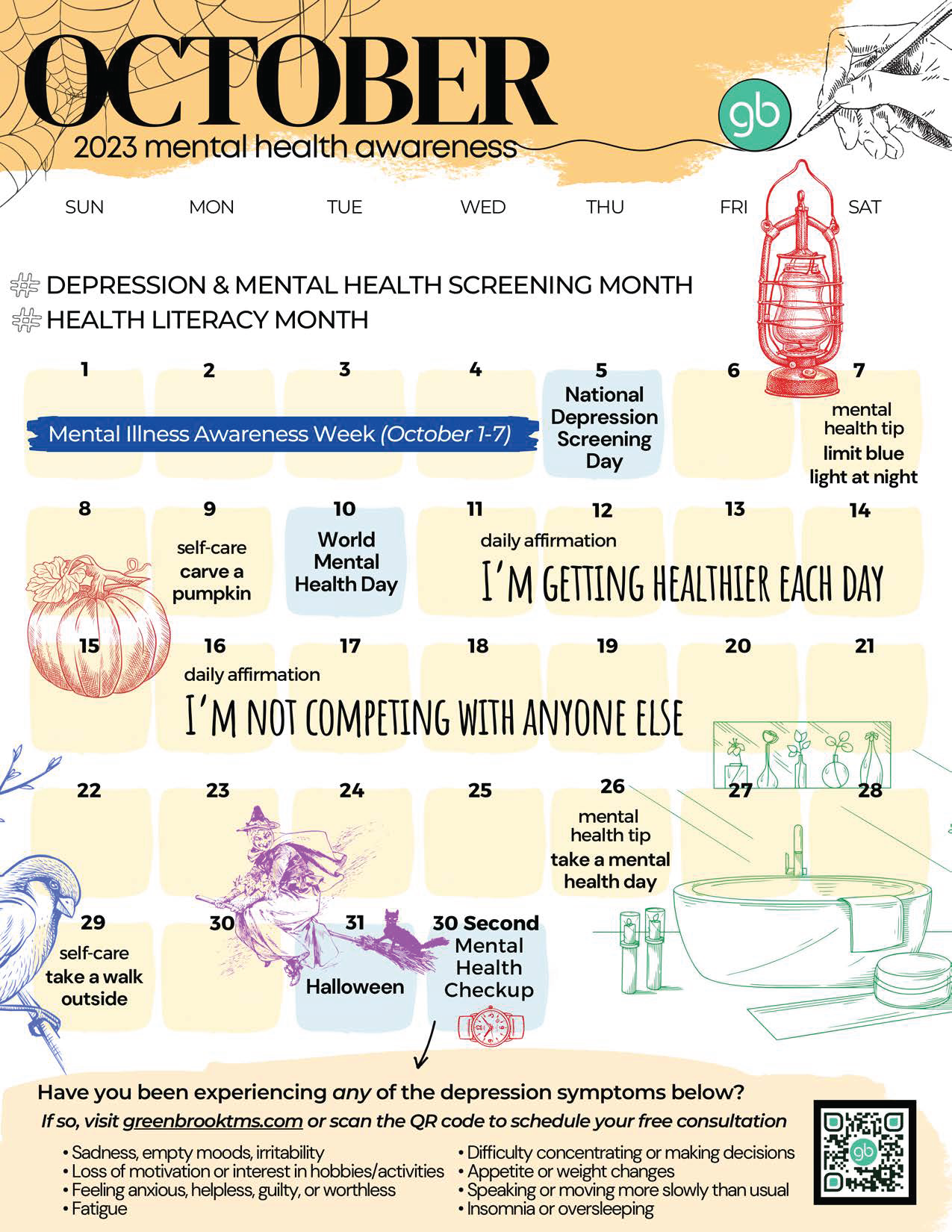 2025 Mental Health Awareness Calendar