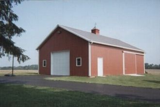barn - frame construction in Laurelville, Ohio