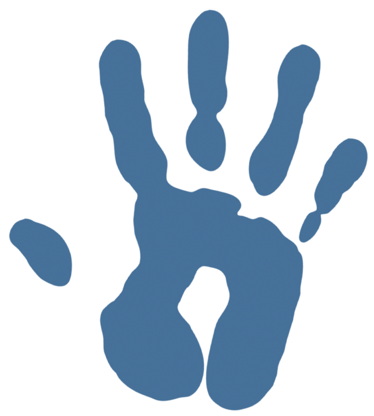 Handprint icon.