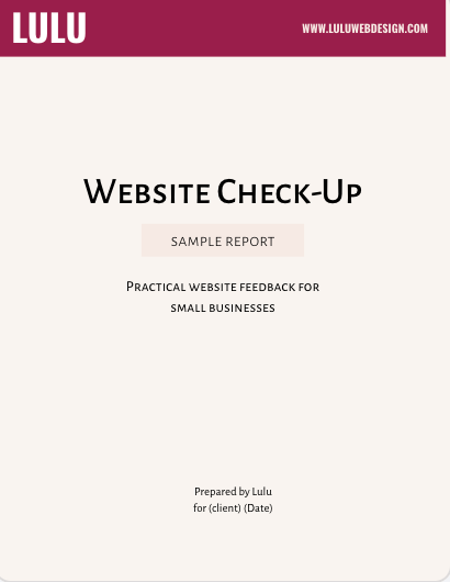 WEBSITE AUDIT FOR SMALL BUSINESSES