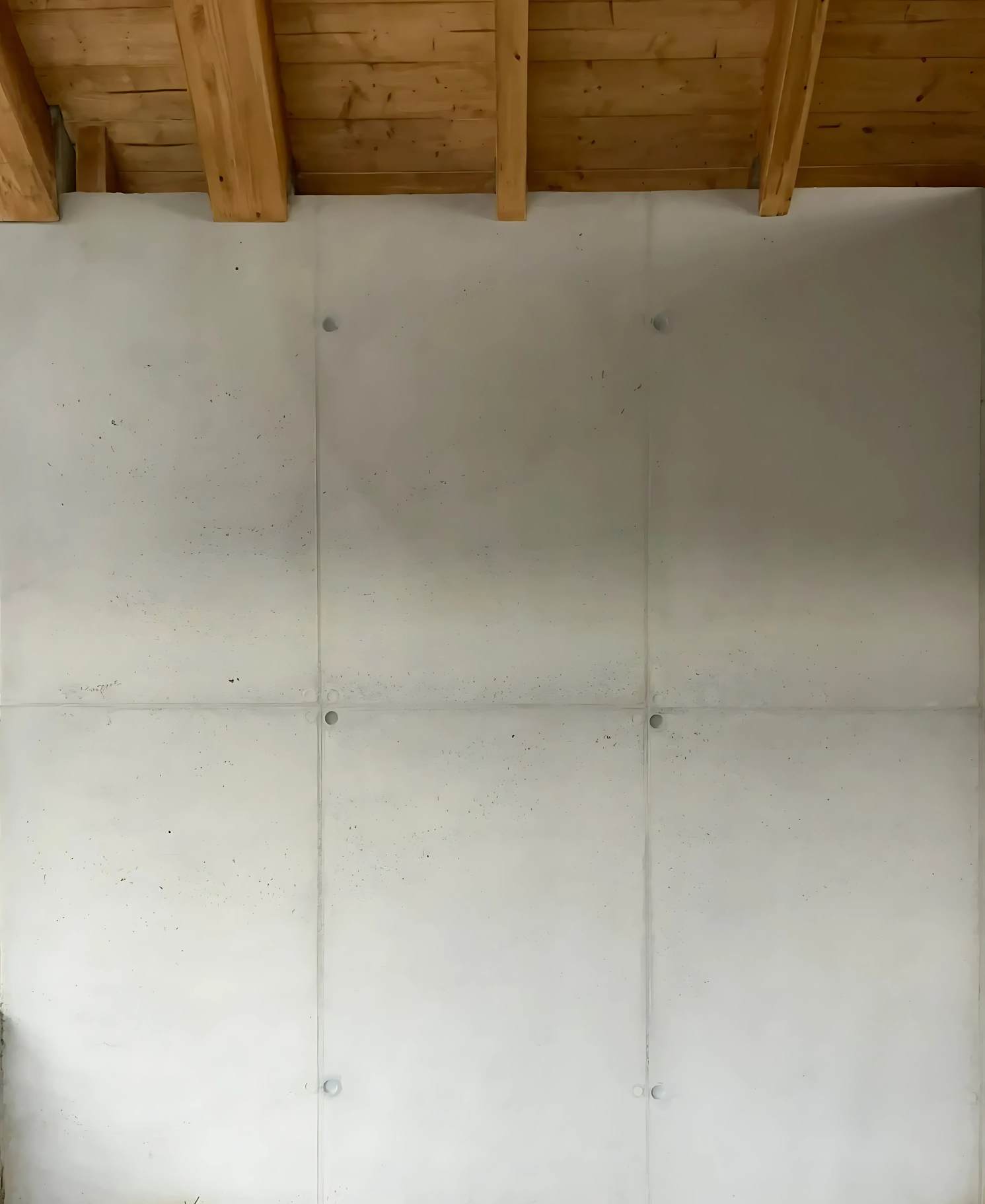 Betonfläche im Aufbau