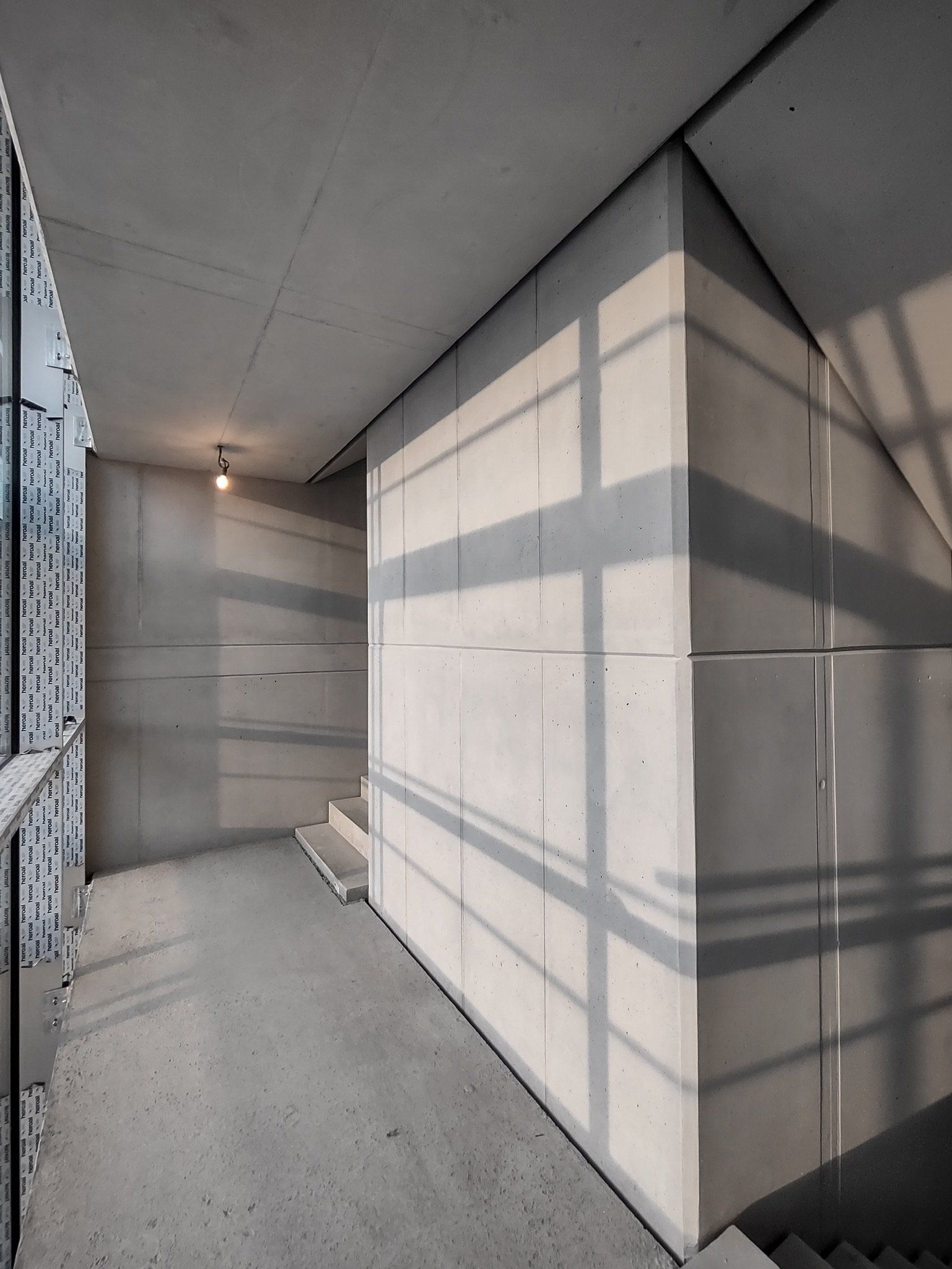 Sichtbetonkosmetik, Betonkosmetik, Sichtbeton, Treppenhaus, MK-Sichtbeton, raumkult