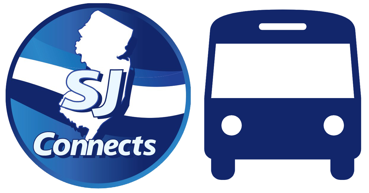 A minimalist black line icon of the front view of a bus.