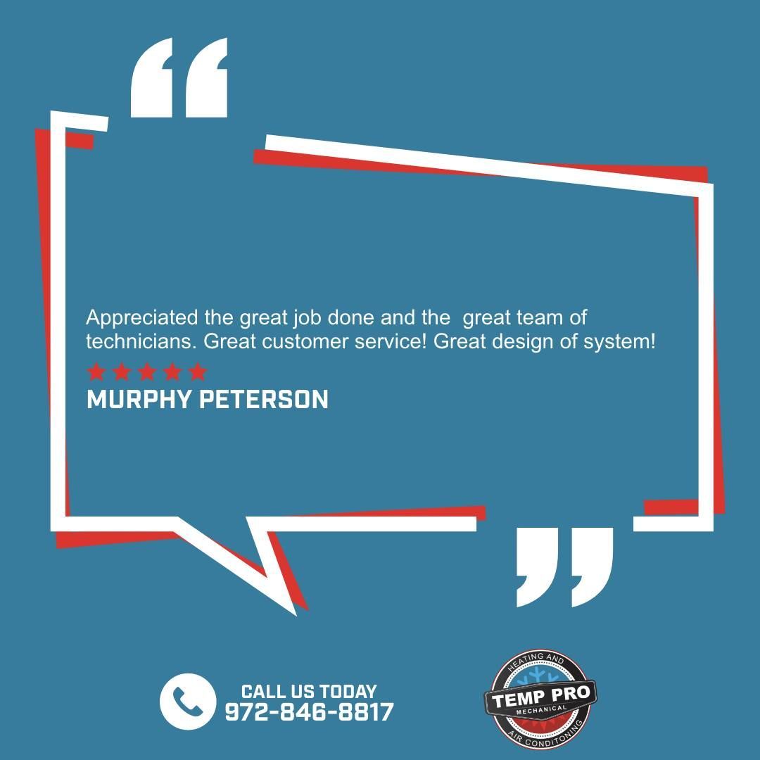 A speech bubble with a quote from murphy peterson