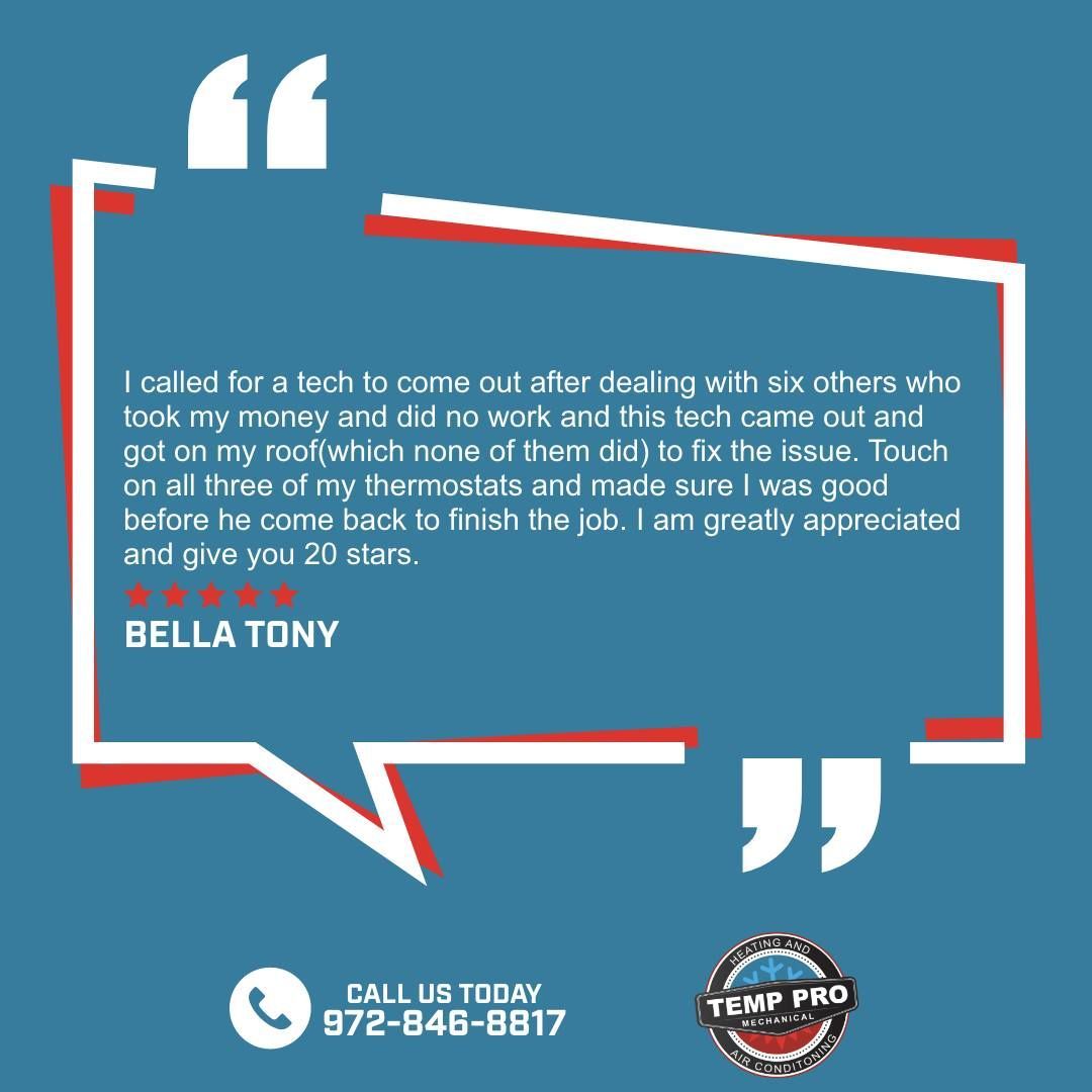 A speech bubble with a quote from bella tony