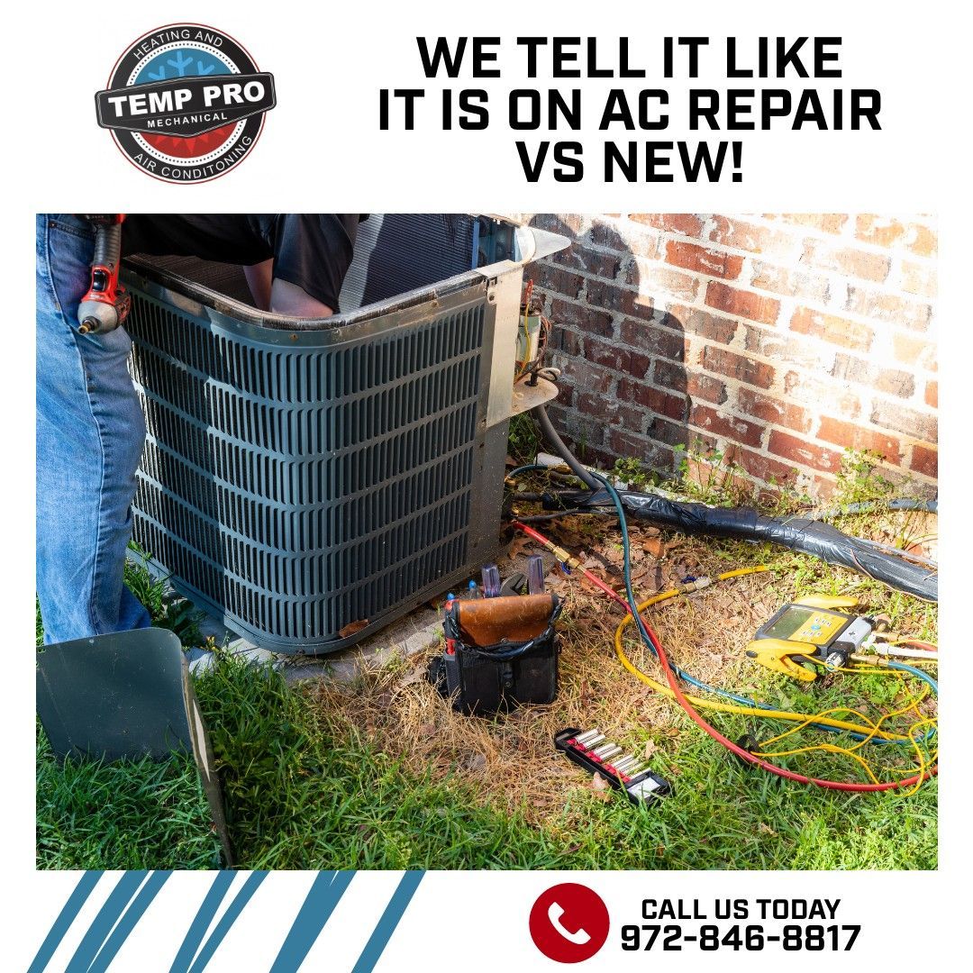 We tell it like it is on ac repair vs new !