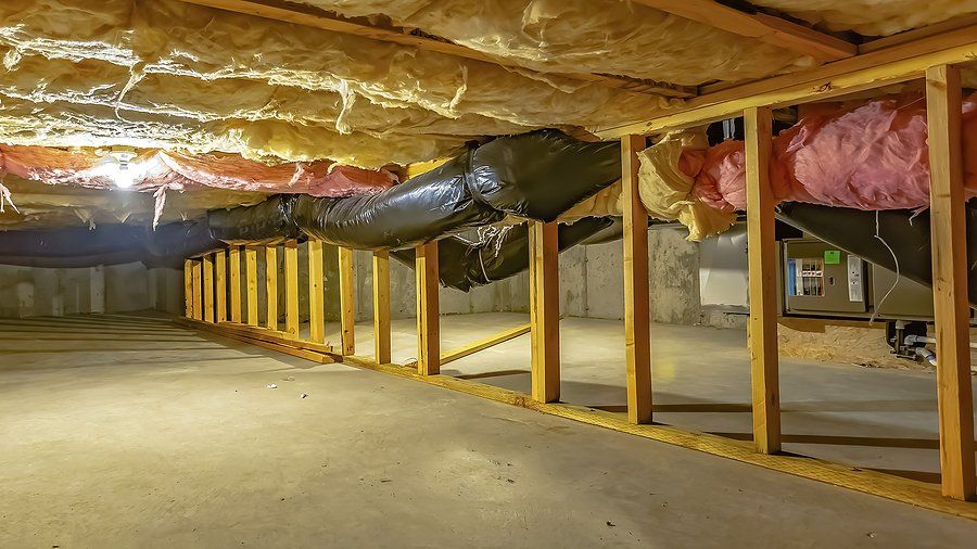 insulations in the basement