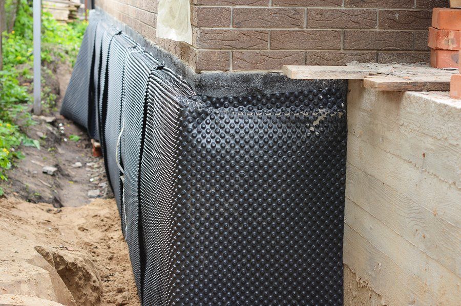 newly repaired house wall