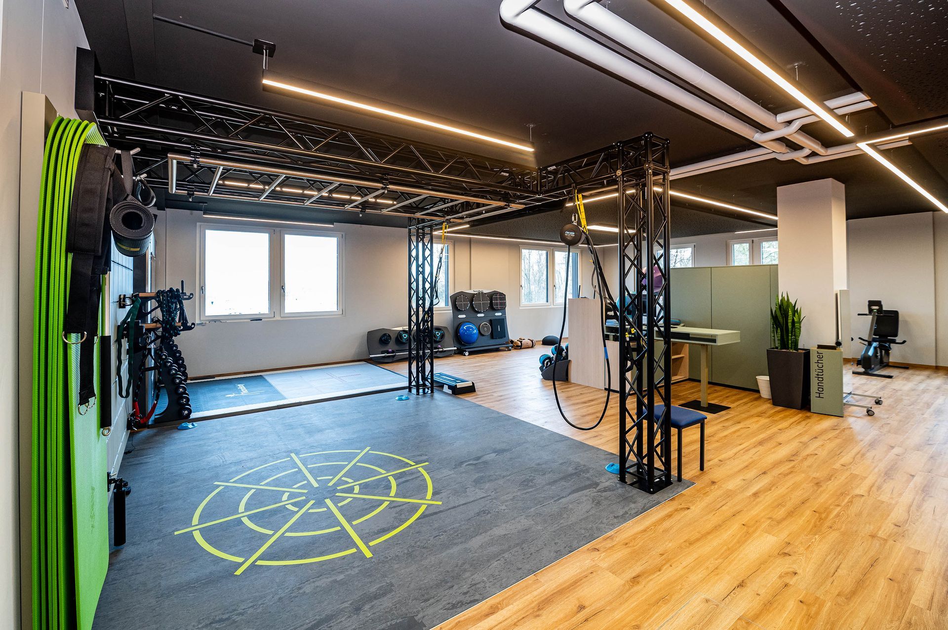 Trainingsraum mit Wonderwall in Memmingen.