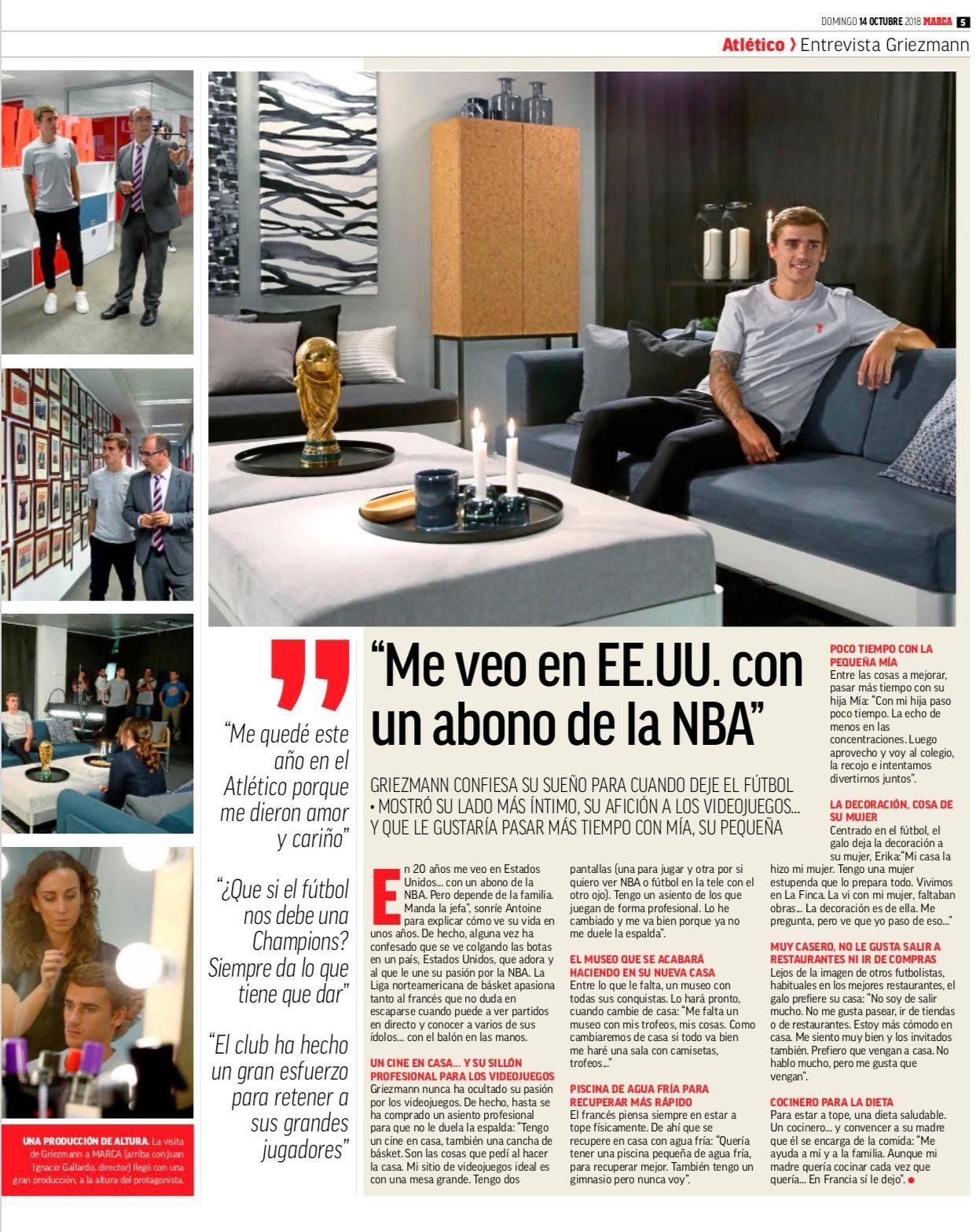 GROOMING & MAKEUP FOR ANTOINE GRIEZMANN. FOOTBALL PLAYER ATLÉTICO DE MADRID. EL MUNDO. MARCA SPORTS NEWS