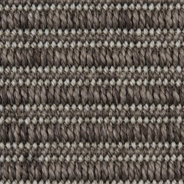 A close up of a knitted fabric with a striped pattern.