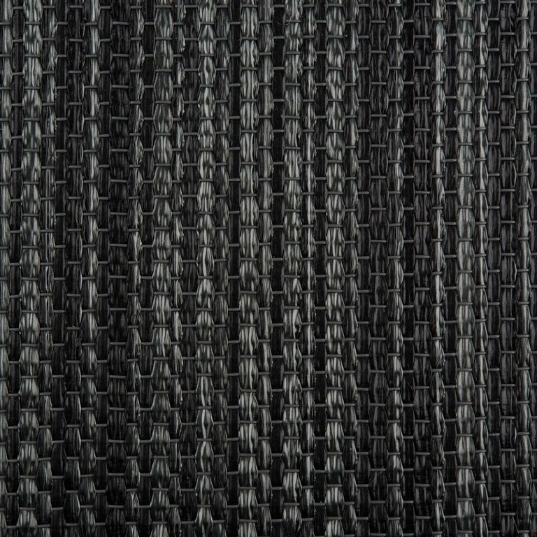 A close up of a black and white striped fabric.