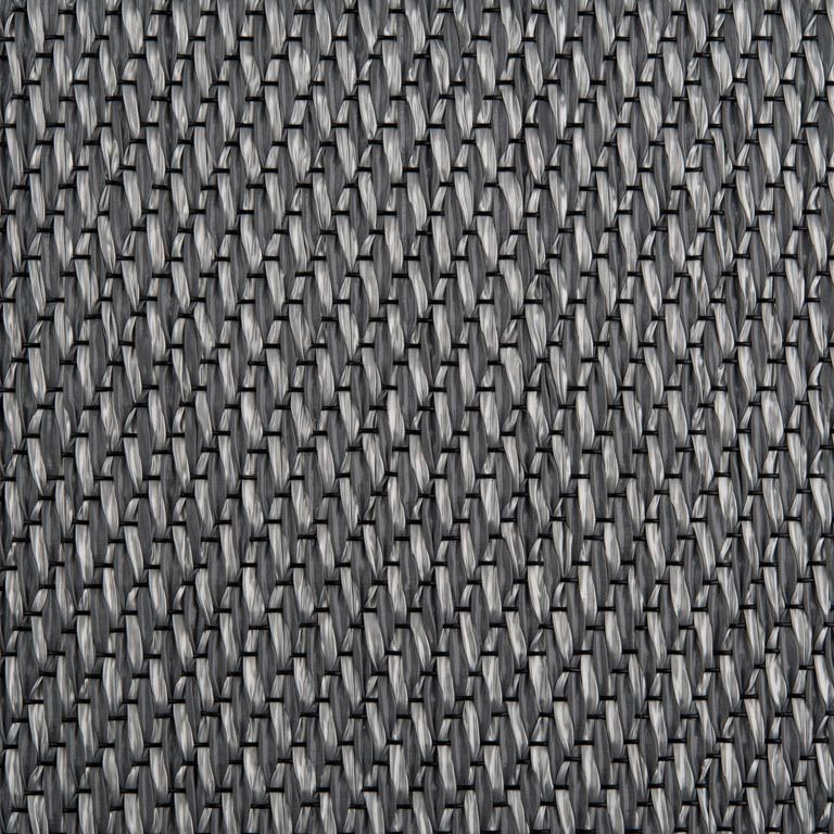 A close up of a gray fabric with a geometric pattern.