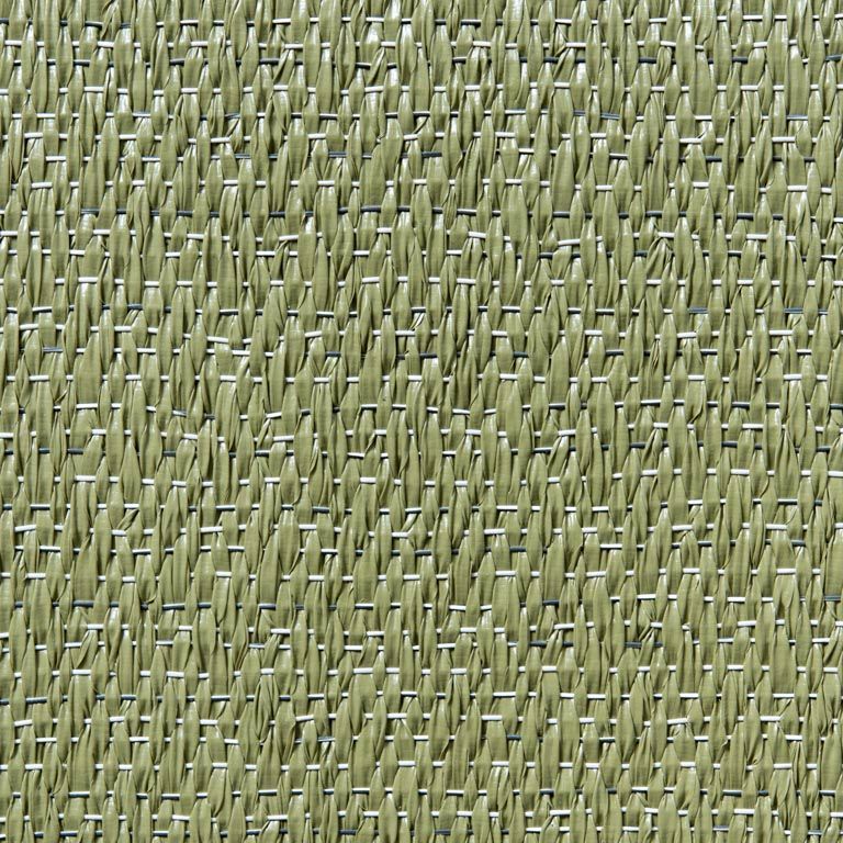 A close up of a green woven fabric texture