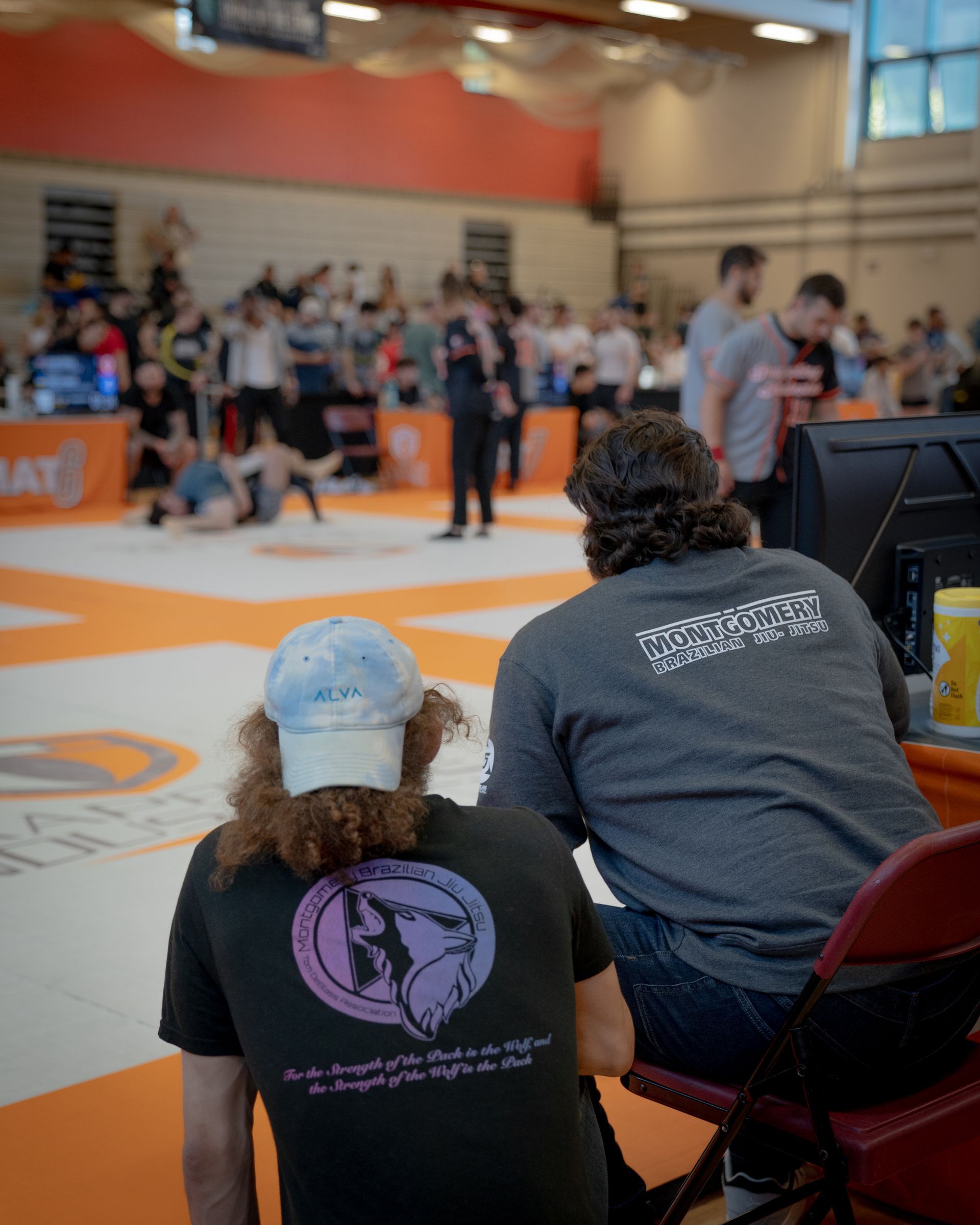 Adults drilling Jiu-jitsu techniques at Montgomery Brazilian Jiu-Jitsu in Montgomery, NJ .