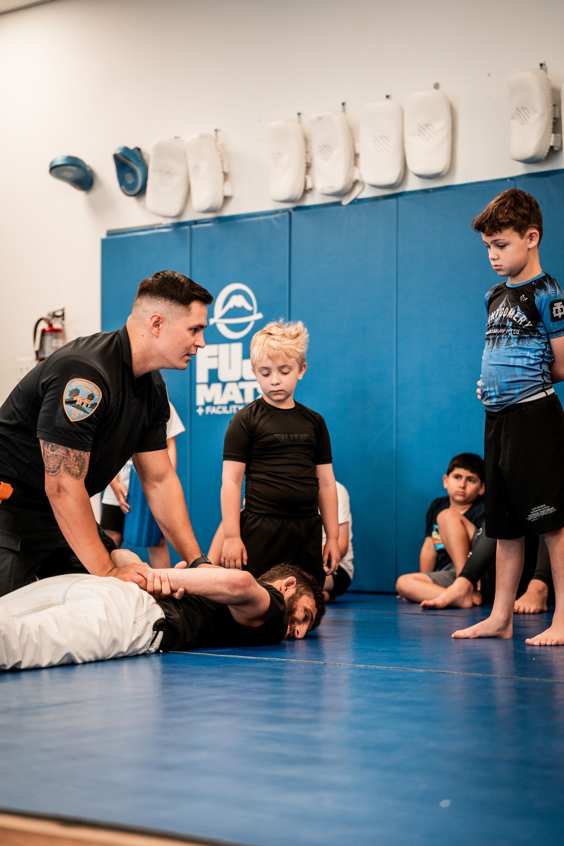 Teens practicing controlled Jiu-jitsu drills at Montgomery Brazilian Jiu-Jitsu in Montgomery, NJ.