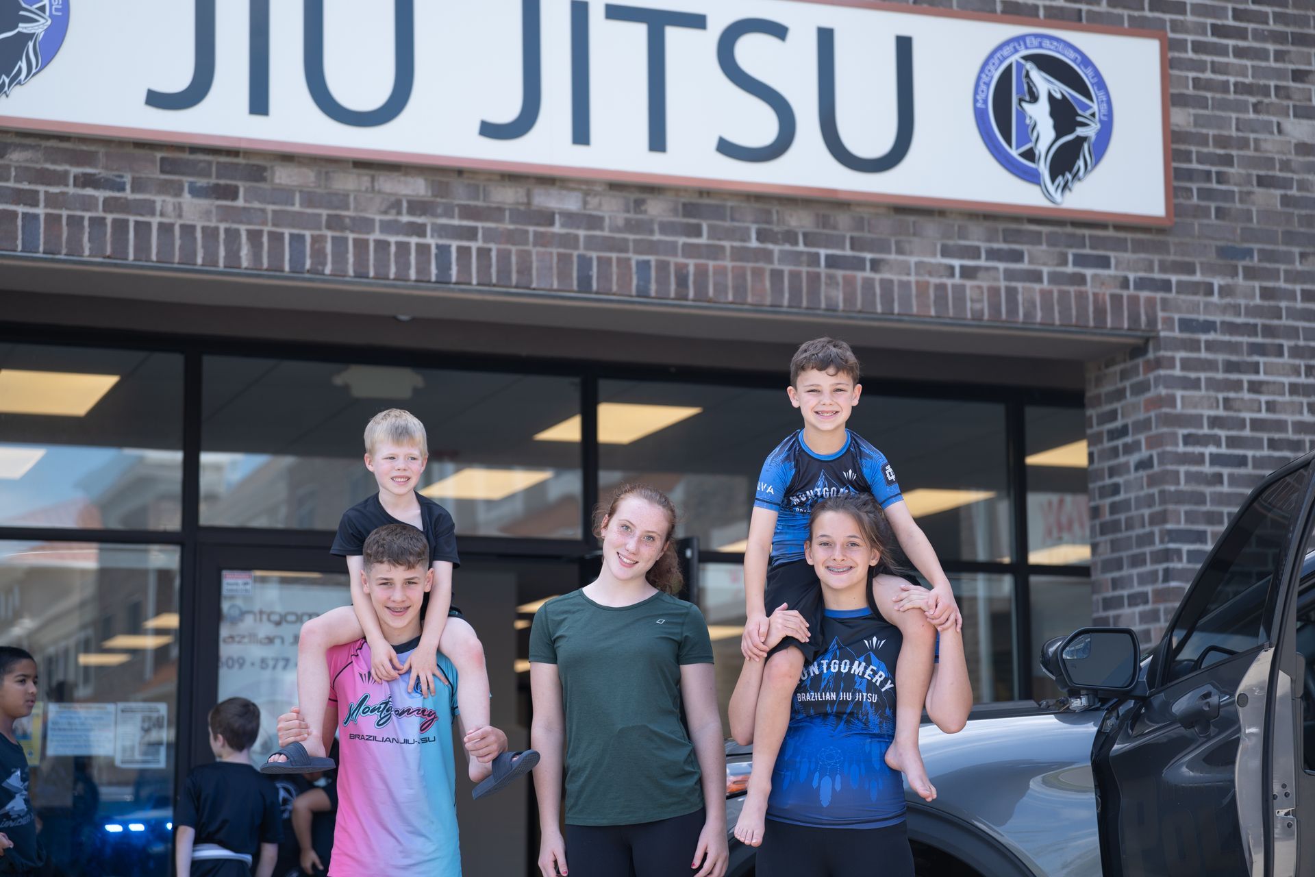 Parents training Jiu-jitsu at Montgomery Brazilian Jiu-Jitsu in Montgomery, NJ, building strength.