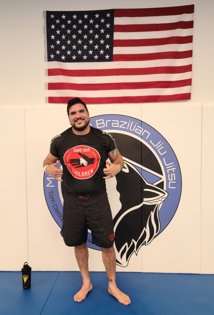 Adults drilling Jiu-jitsu technique at Montgomery Brazilian Jiu-Jitsu in Montgomery, NJ.