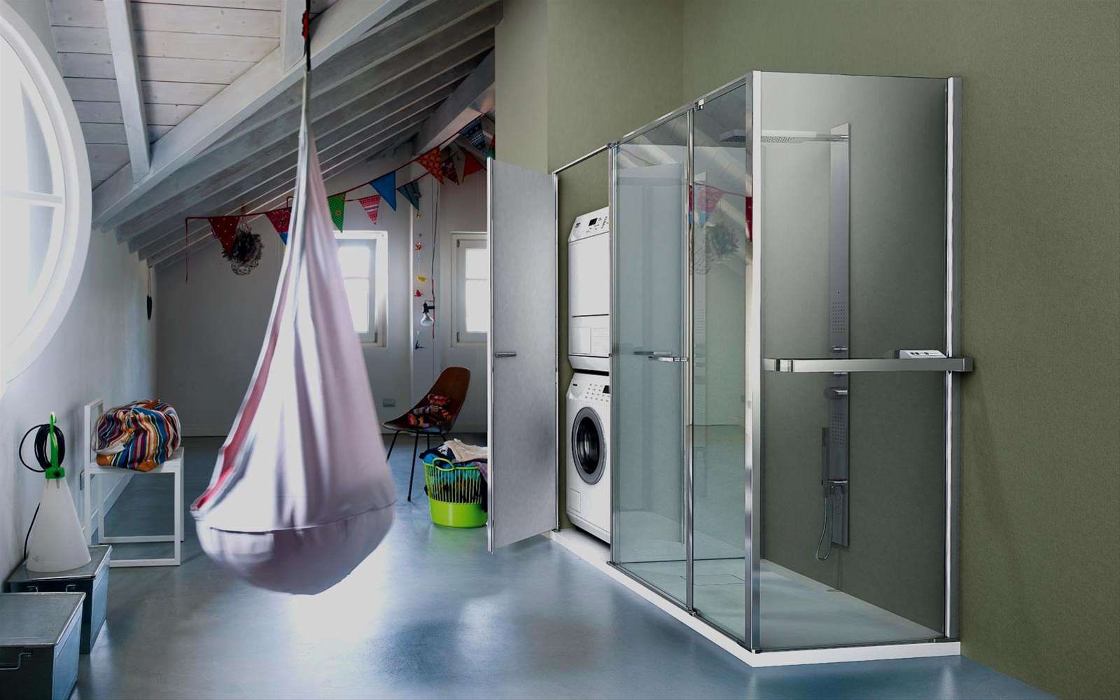 cabina doccia con vano twin design vismaravetro