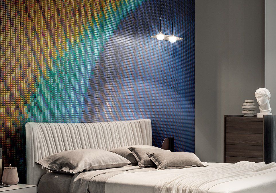 Parete rivestita con Mosaico Appiani