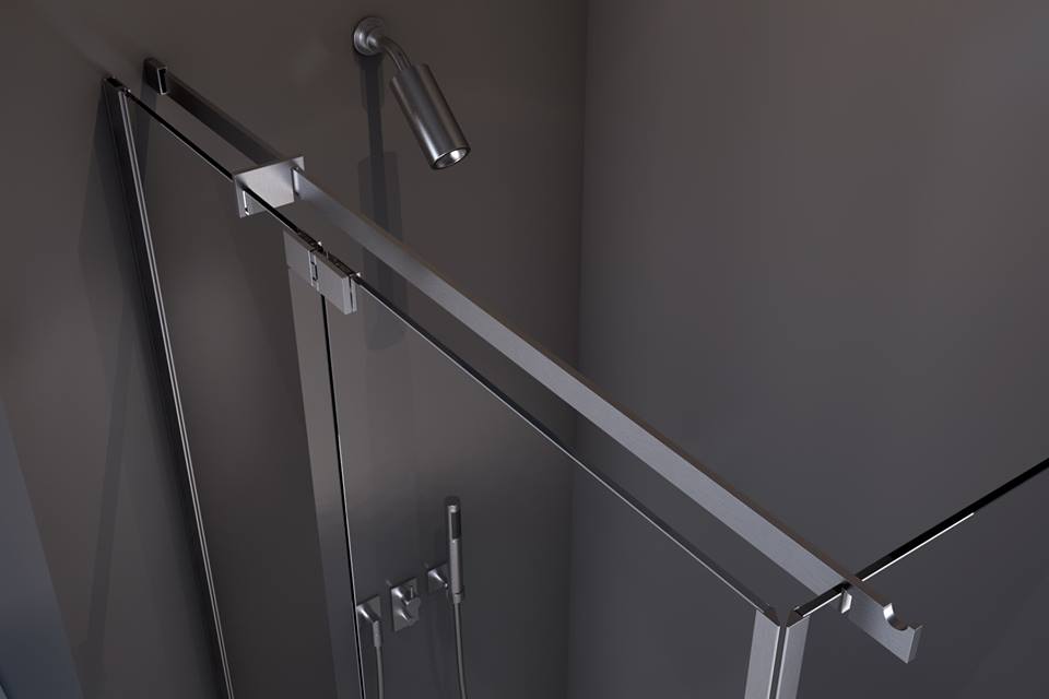 box doccia aisi design in acciaio su misura