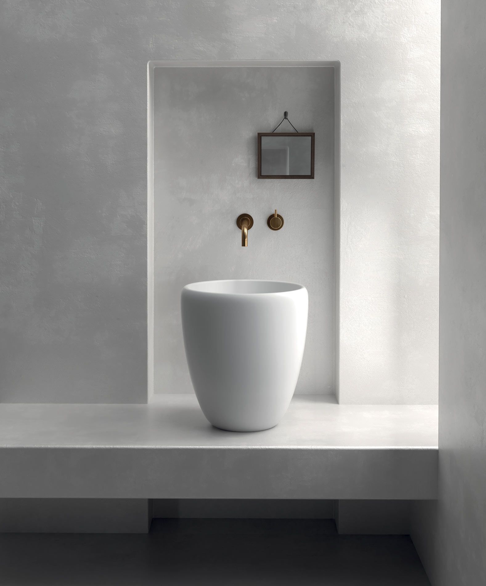Ergo lavabo di design di Ceramica Galassia