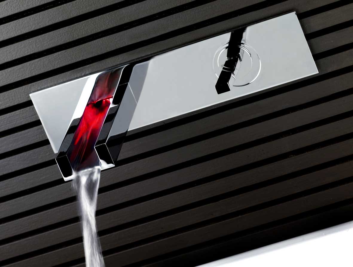 rubinetto bagno design rettangolo color di gessi
