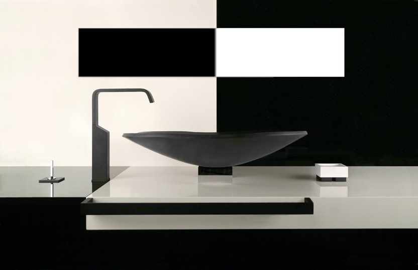 rubinetto bagno design rettangolo xl di gessi