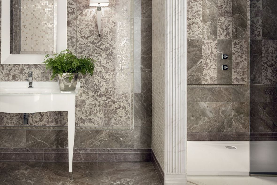 ceramiche versace pavimento gres porcellanato serie marble  effetto marmo
