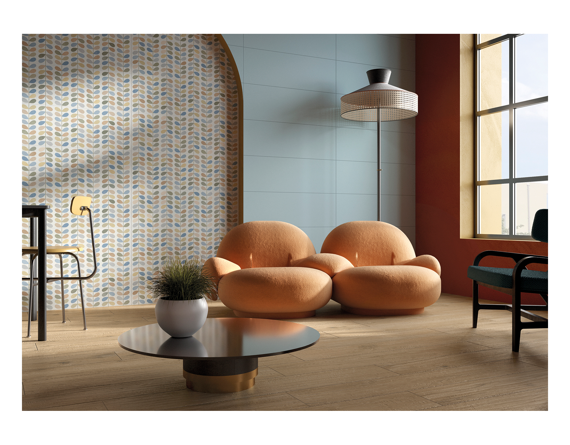 Pavimento e Rivestimento in gres porcellanato serie pantone di Mariner Ceramiche