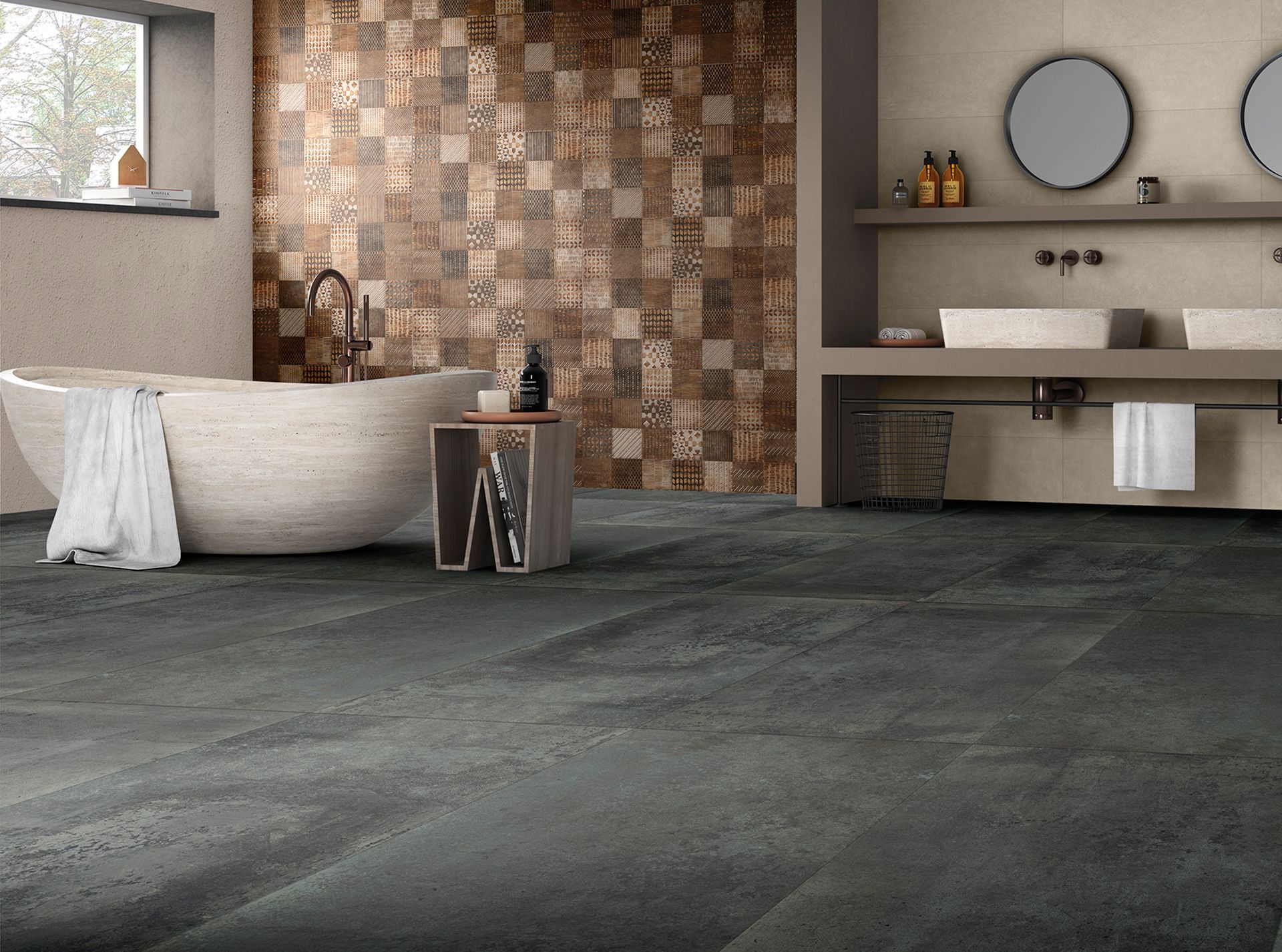 Pavimento e Rivestimento in gres porcellanato serie Absolute di Mariner Ceramiche