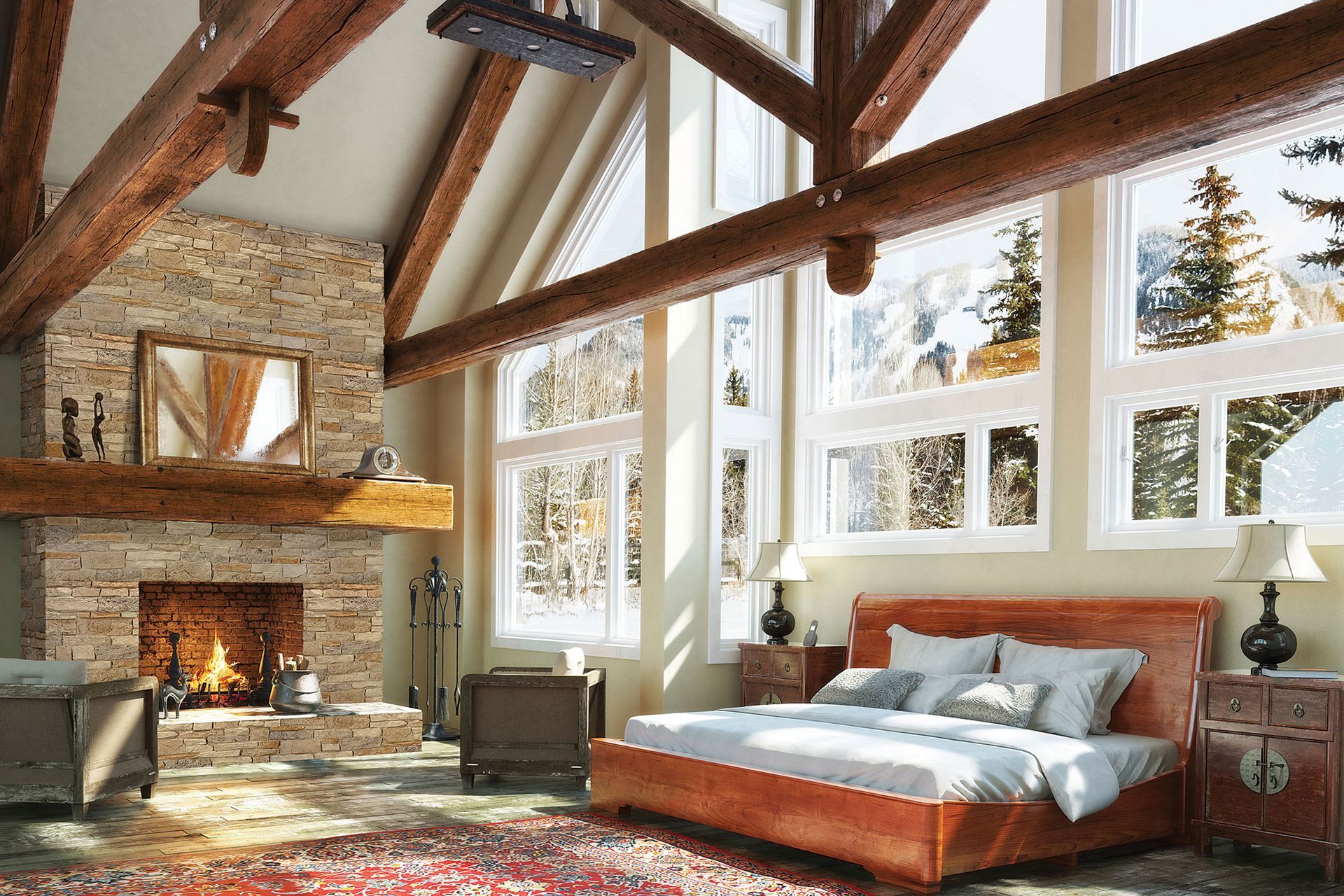 decor rivestimento pietra ricomposta ecologica baita