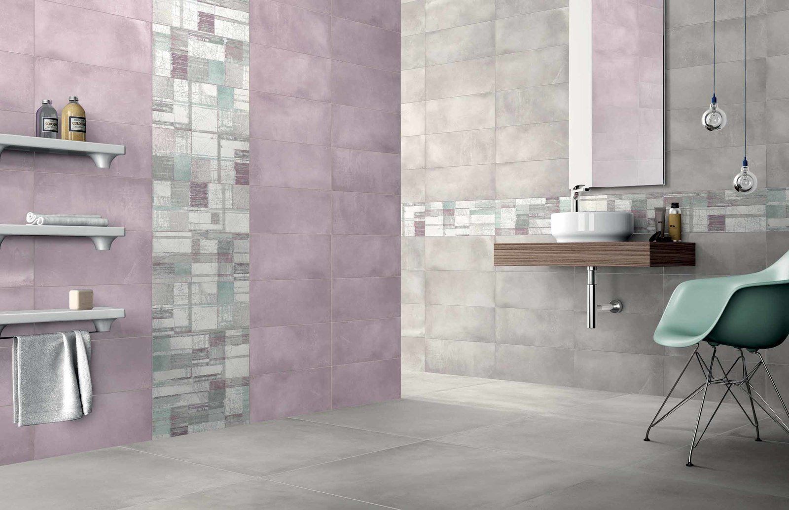 Rivestimento bagno gres porcellanato serie basic di Dado Ceramica