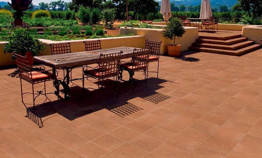 Pavimento per esterno serie Terre Umbre di Domus Linea