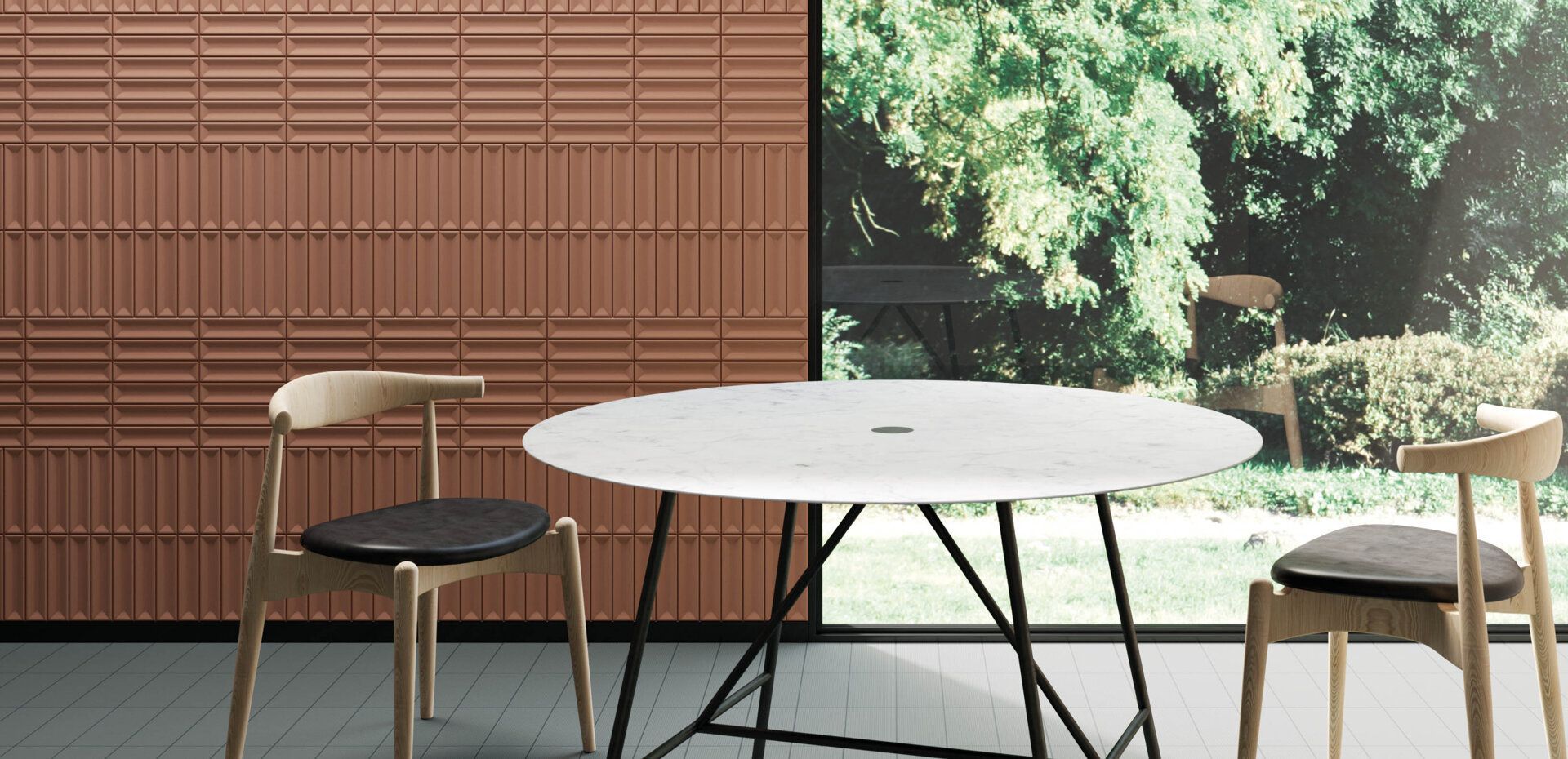 Rivestimento serie flauti ceramica vogue