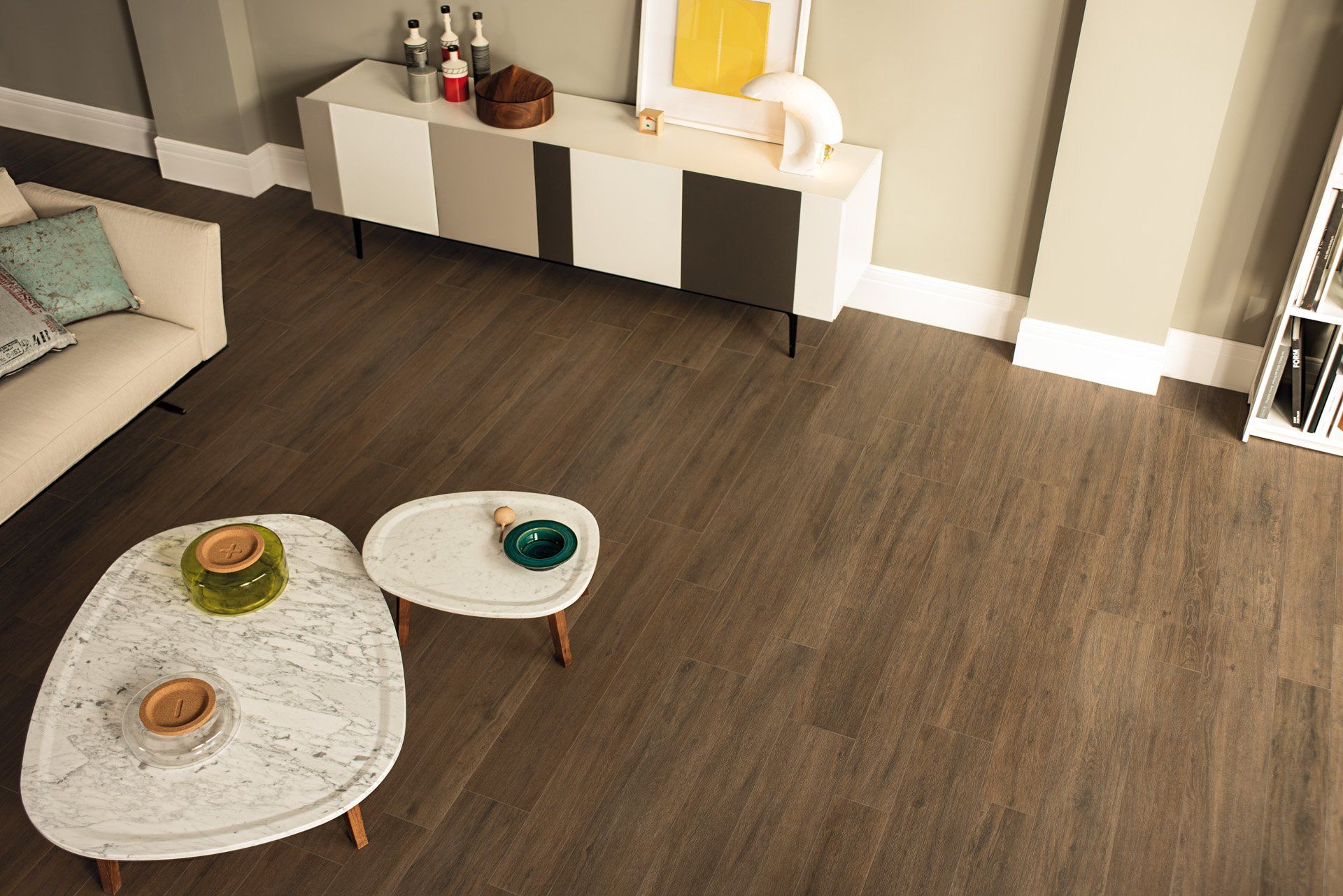 Pavimento in gres porcellanato effetto legno serie Just nature di Ceramiche Gardenia Orchidea