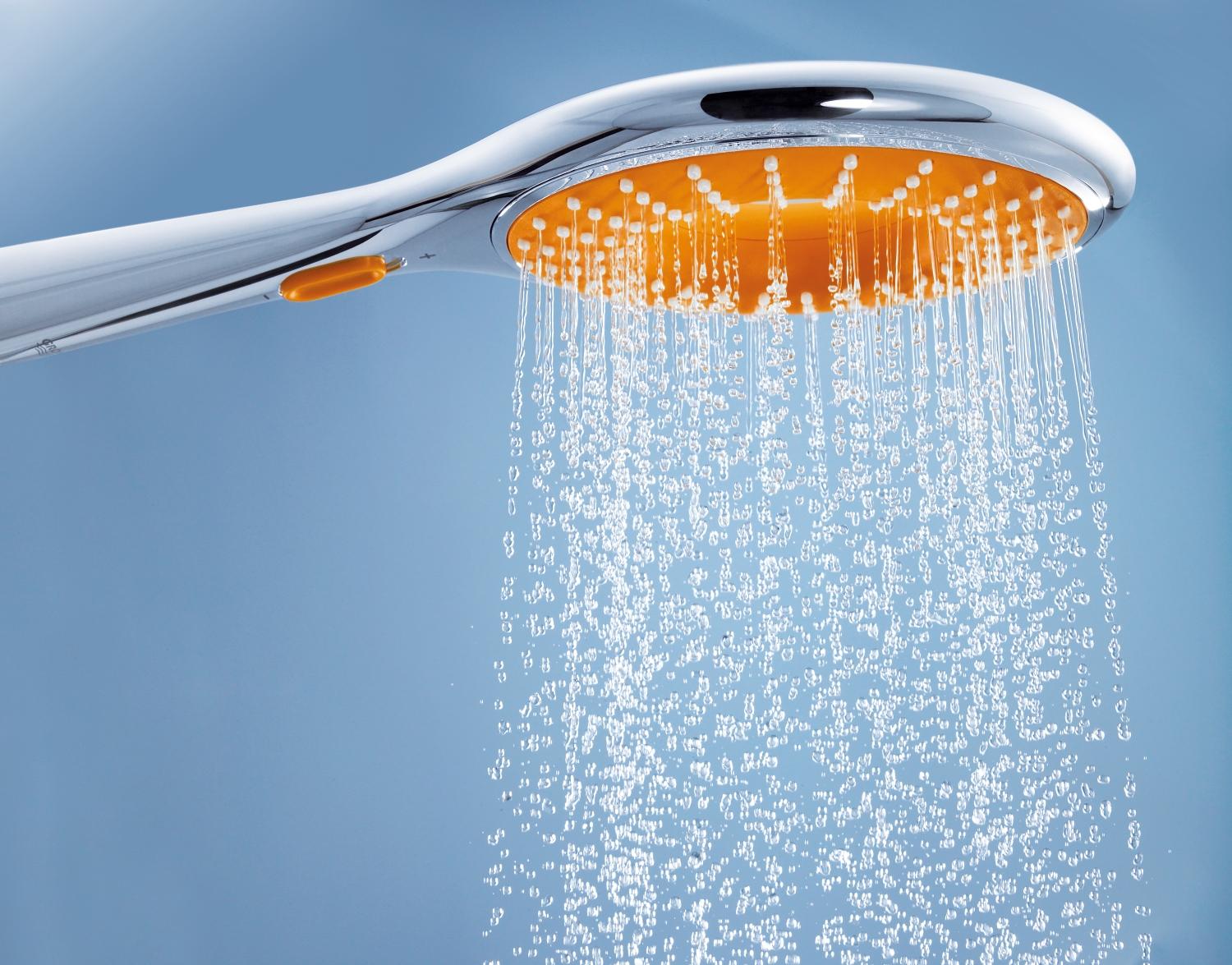 rainshower icon di grohe soffione doccia colorato di design