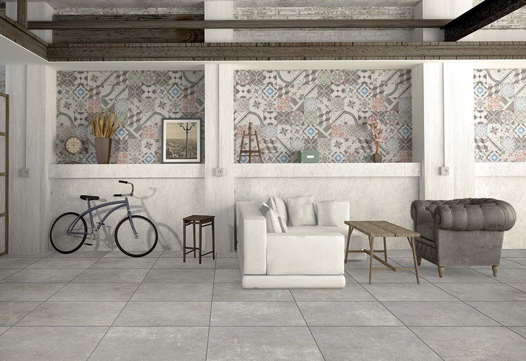 Pavimento e rivestimento in gres porcellanato di Tuscania ceramiche