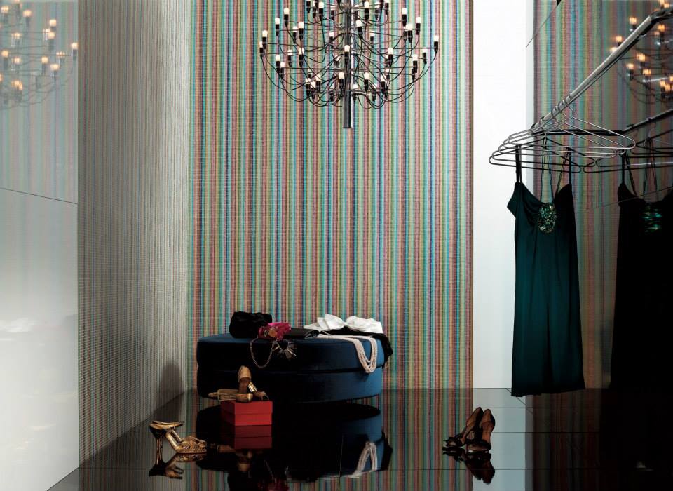 Bisazza mosaico righe geometrico