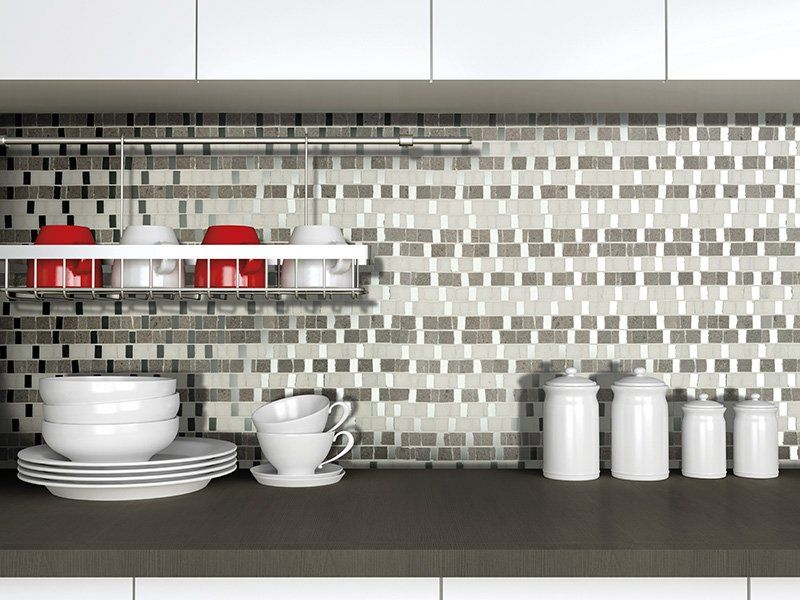 Rivestimento mosaico cucina in pietra Boxer