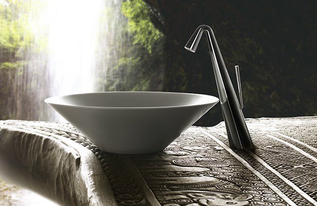rubinetto bagno design cono di gessi