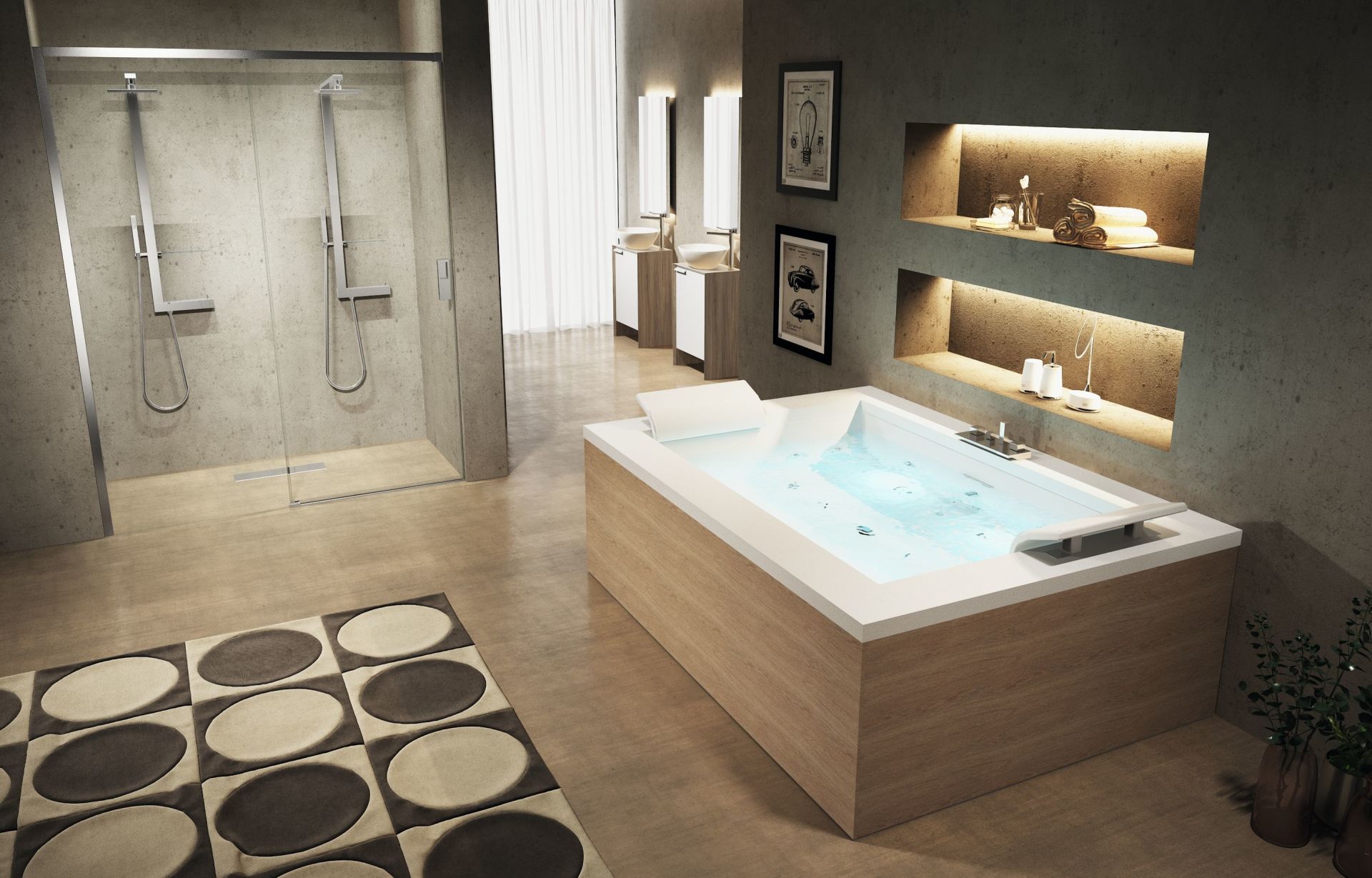 vasca da bagno sense dual design Novellini