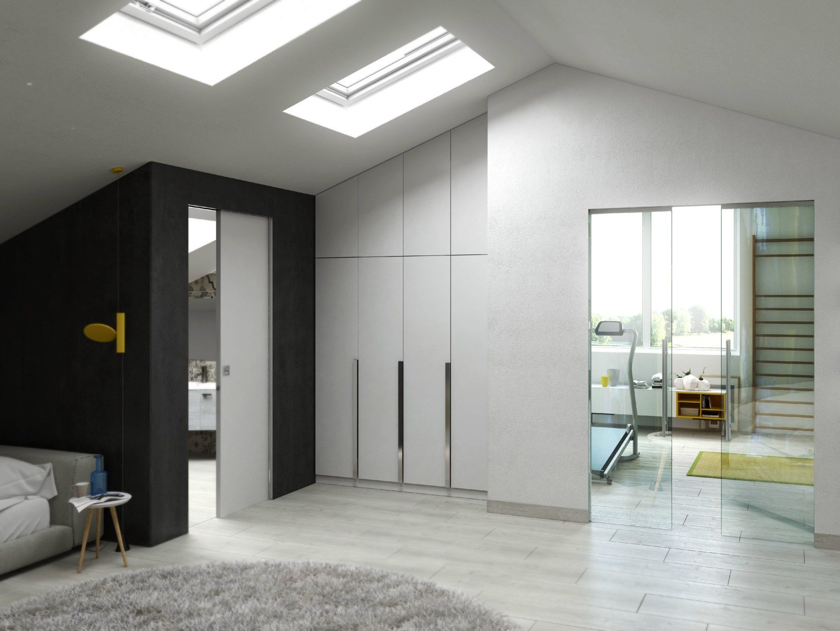 Porte finestre e scale