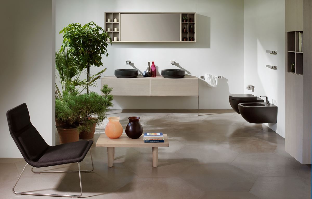 sanitari bagno sospesi colorati flaminia design arredobagno