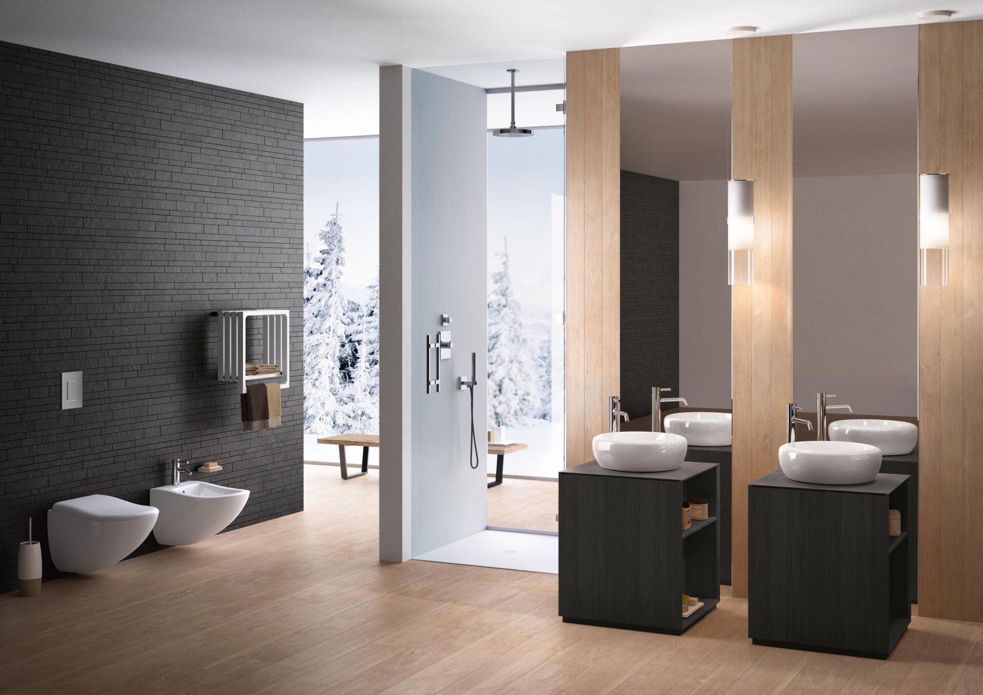 sanitare design Cielo  serie Fluid